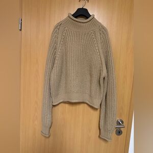 Cozy Tan Knit Sweater
